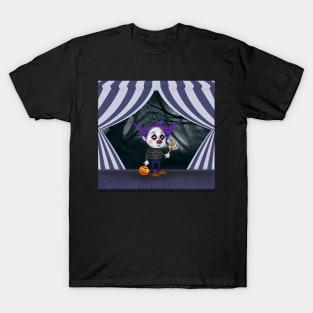 Sad clown and dark forest T-Shirt